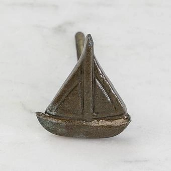 Мебельная ручка Sailboat Knob Brass Antique - ракурс 3