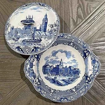 Винтажная супница Vintage Soup Bowl With Lid Old London
