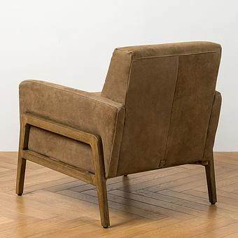Кресло Cupertino Chair RM натуральная кожа Sand Nubuck - ракурс 4
