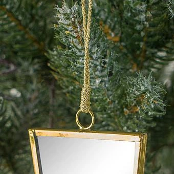 Новогодняя подвеска Triangular Mirror Pendant 20 cm - ракурс 3