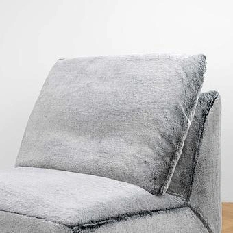 Кресло Lomfy Chair искусственный мех Grizzly Grey - ракурс 6