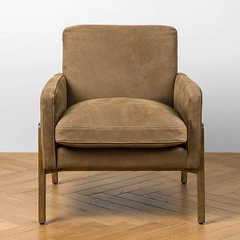 Кресло Cupertino Chair RM натуральная кожа Sand Nubuck - ракурс 2