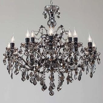 Люстра Crystal Chandelier Medium discount3 хрусталь и металл Grey Crystal and Natural Metal