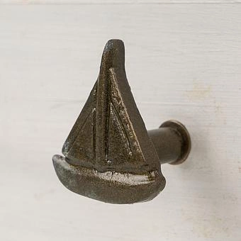 Мебельная ручка Sailboat Knob Brass Antique