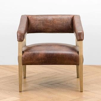 Стул Milano Chair натуральная кожа British Green - ракурс 2