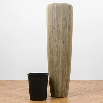 Кашпо Effectory Wow Tall Pot Sand Dune Large - ракурс 4