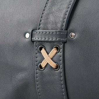 Спортивная сумка Sport Bag Model 38 натуральная кожа Blue Opaco - ракурс 11