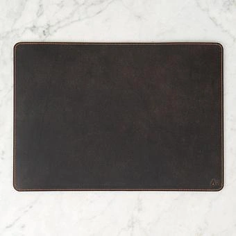 Коврик для стола Leather Desk Matt натуральная кожа Choko - ракурс 2