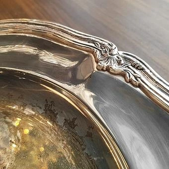 Винтажный поднос Vintage Old Silver Plate 16 - ракурс 3