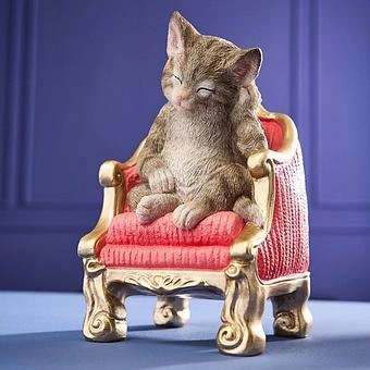 Статуэтка Cat On Armchair - ракурс 2