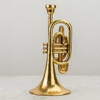 Подсвечник Trumpet Candle Holder Gold - ракурс 5