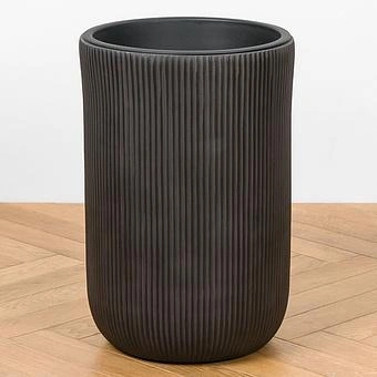 Кашпо Ergo Jet Tall Cylinder Pot Anthracite Large