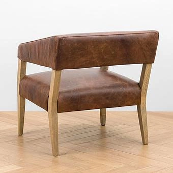 Стул Milano Chair натуральная кожа British Green - ракурс 4