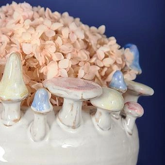Кашпо Mushrooms Pot White - ракурс 2