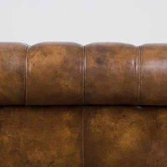 Трёхместный диван Constable 3 Seater натуральная кожа Original Vintage Coffee - ракурс 10