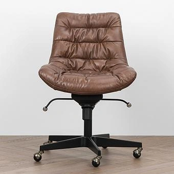 Кресло Madison Office Chair RM натуральная кожа Brown Franco - ракурс 3