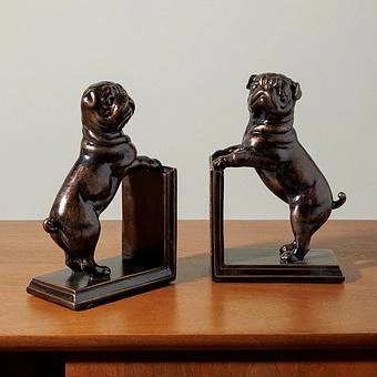 Набор из 2-х держателей для книг Bookend Standing French Bulldogs - ракурс 3