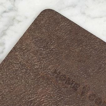 Коврик для кружки Home Concept Working Station Leather Pad Small натуральная кожа Scarecrow Black - ракурс 4