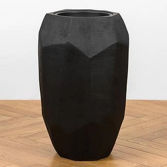 Кашпо Effectory Anthra Polyhedron Tall Pot Anthracite Small