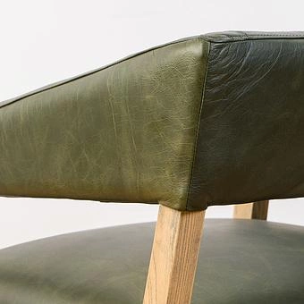 Стул Milano Chair натуральная кожа British Green - ракурс 11