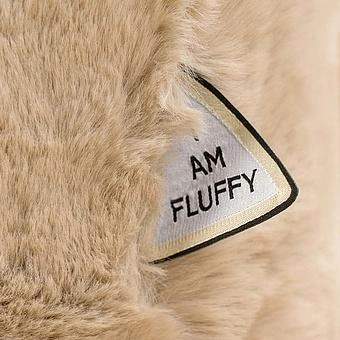 Пуфик Alaska Square Pouf Small искусственный мех Big Bear Pewter - ракурс 5
