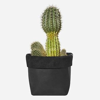 Корзина для хранения Leather Storage Basket Small натуральная кожа Noire - ракурс 3