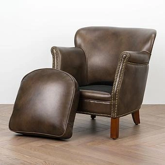 Кресло Academic Chair RM натуральная кожа Antique Master - ракурс 6