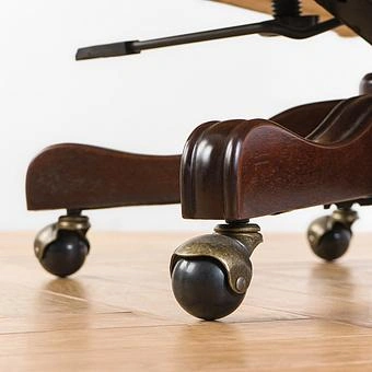 Кресло Doctor Armchair, Red Brown Wood D натуральная кожа Mocha - ракурс 20