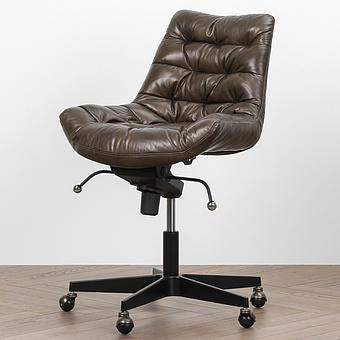 Кресло Madison Office Chair RM натуральная кожа Antique Master - ракурс 2