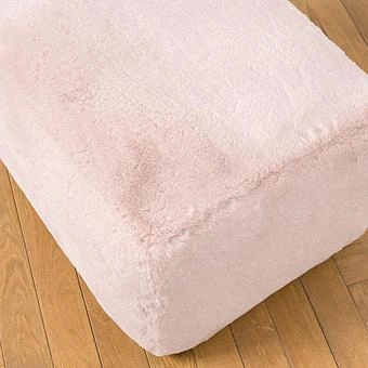 Пуфик Alaska Rectangular Pouf Small искусственный мех Mongolia Cream - ракурс 5