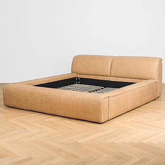Двуспальная кровать-реклайнер Toro Motion Bed US King натуральная кожа Freehand Waxed Nutmeg - ракурс 15