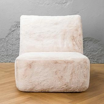 Кресло Lomfy Chair искусственный мех Big Bear Cream - ракурс 2
