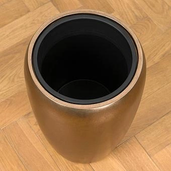 Кашпо Effectory Metal Tall Pot Matte Gold Small