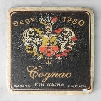 Набор из 4-х подставок под стаканы Set Of 4 Stone Coasters Alcoholic Beverage Labels - ракурс 5