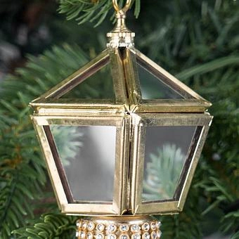 Новогодняя подвеска Mirror Pendant With Tassel Red 25 cm - ракурс 3