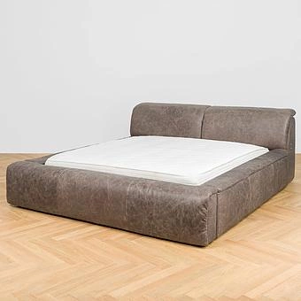 Двуспальная кровать-реклайнер Toro Motion Bed US King натуральная кожа Freehand Waxed Bark - ракурс 14