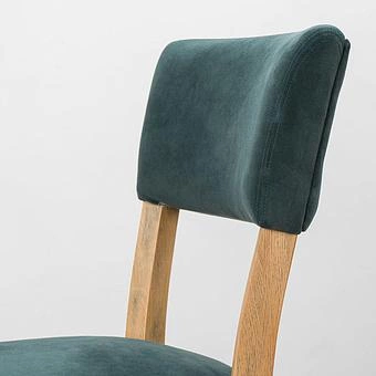 Стул Mami Dining Chair, Oak Brown полиэстер Maldives Blue - ракурс 7
