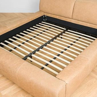 Двуспальная кровать-реклайнер Toro Motion Bed US King натуральная кожа Freehand Waxed Nutmeg - ракурс 16