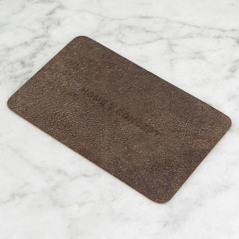 Коврик для кружки Home Concept Working Station Leather Pad Small натуральная кожа Scarecrow Black - ракурс 2