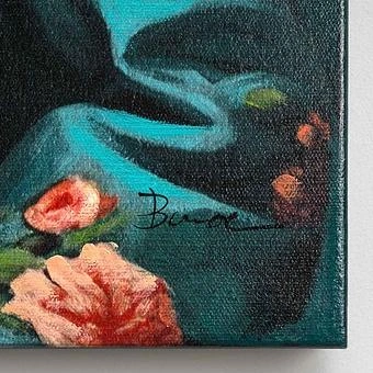 Картина акрилом Canvas Acrylic Painting Flower Jacket Rabbit - ракурс 5