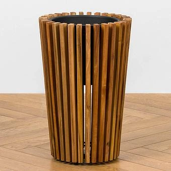Кашпо Effectory Timberline Tall Pot Dark Wood Small