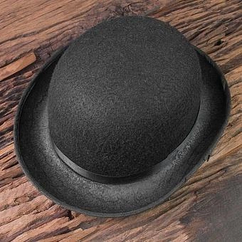 Винтажный котелок Vintage Bowler Hat - ракурс 3