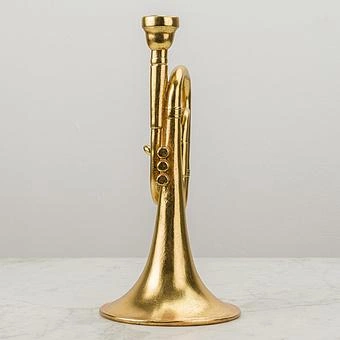 Подсвечник Trumpet Candle Holder Gold - ракурс 4