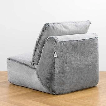 Кресло Lomfy Chair искусственный мех Grizzly Grey - ракурс 4