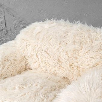 Кресло Snuggy Chair искусственный мех Mongolia Cream - ракурс 6