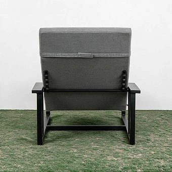 Садовый шезлонг-лежак Roxy Lounger, Black акриловая ткань Flanelle - ракурс 6