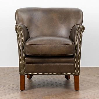 Кресло Academic Chair RM натуральная кожа Antique Master - ракурс 2