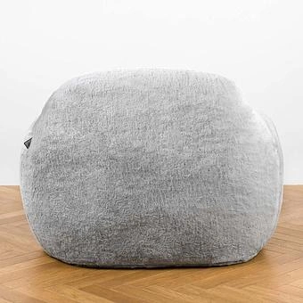 Кресло Snug Chair искусственный мех Big Bear Grey - ракурс 4