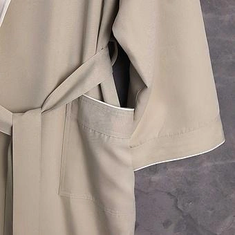 Халат домашний Premium Hotel Bathrobe With Pockets Beige 2XL - ракурс 3