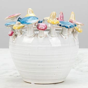 Кашпо Mushrooms Pot White